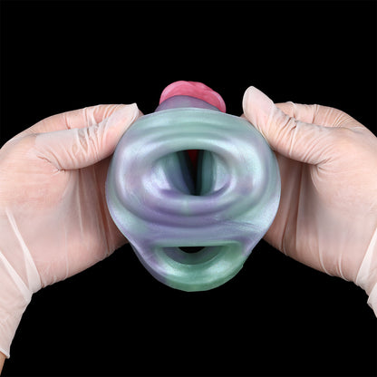 Fantasy Sleeve Extender Biomorphic – Three-Zone Structure & Mother-of-Pearl Cast | SilikonLust