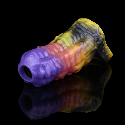 Psychedelic Oktopus Penihülle – Universelle Passform mit offener Spitze & Saugnapf-Relief