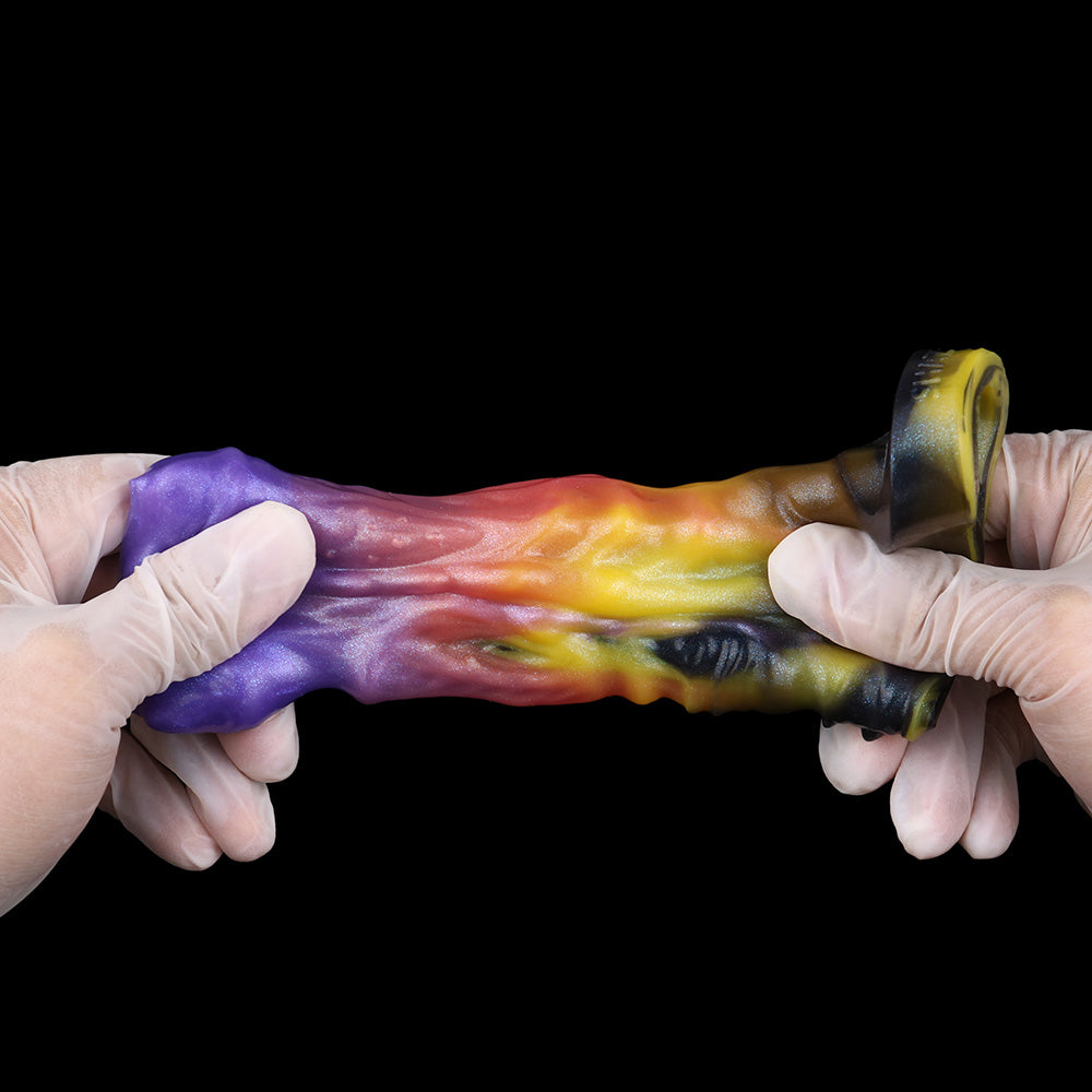 Biomorph Alien Penis Sleeve – Cosmic Glow Edition mit offener Eichel-Zone