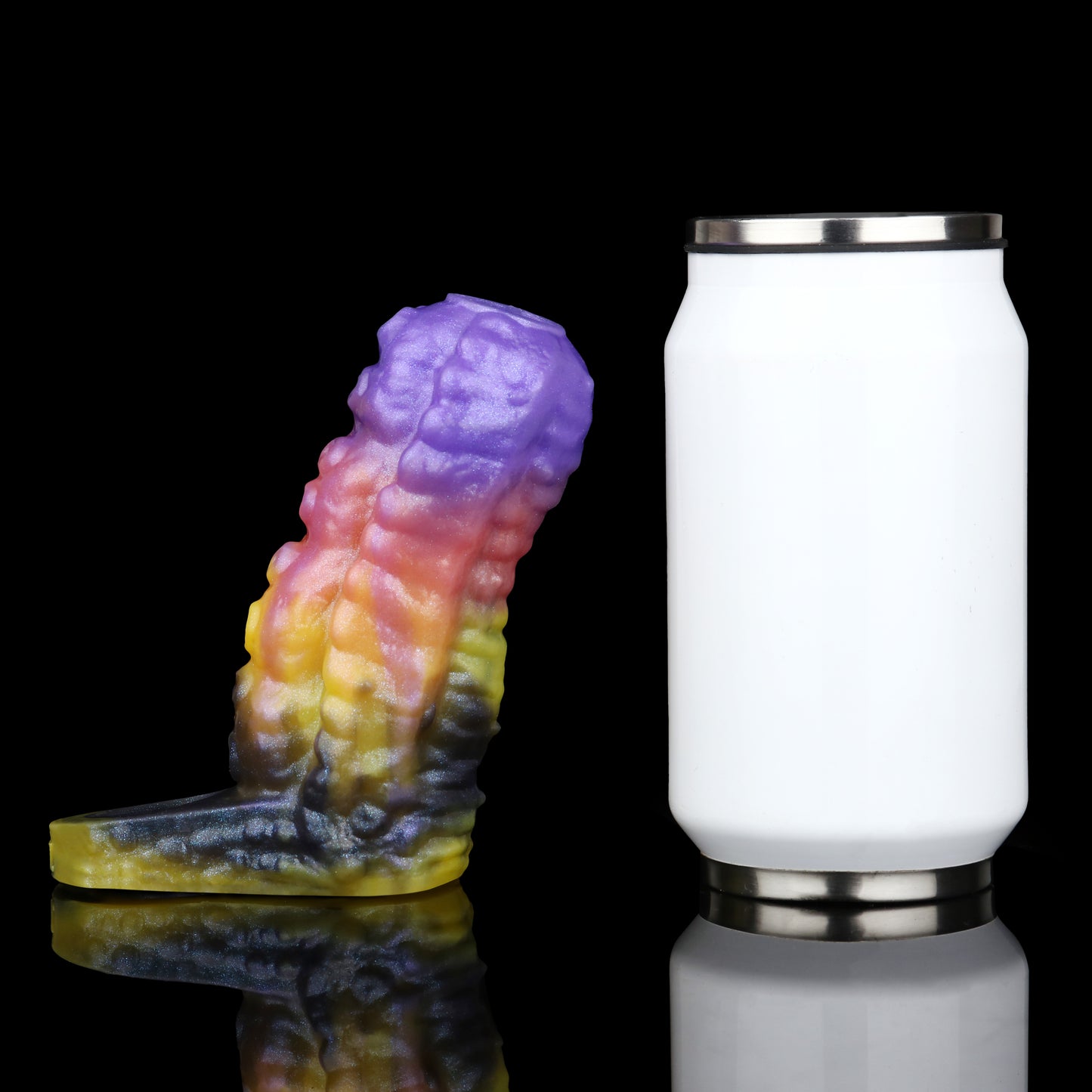 Psychedelic Oktopus Penihülle – Universelle Passform mit offener Spitze & Saugnapf-Relief