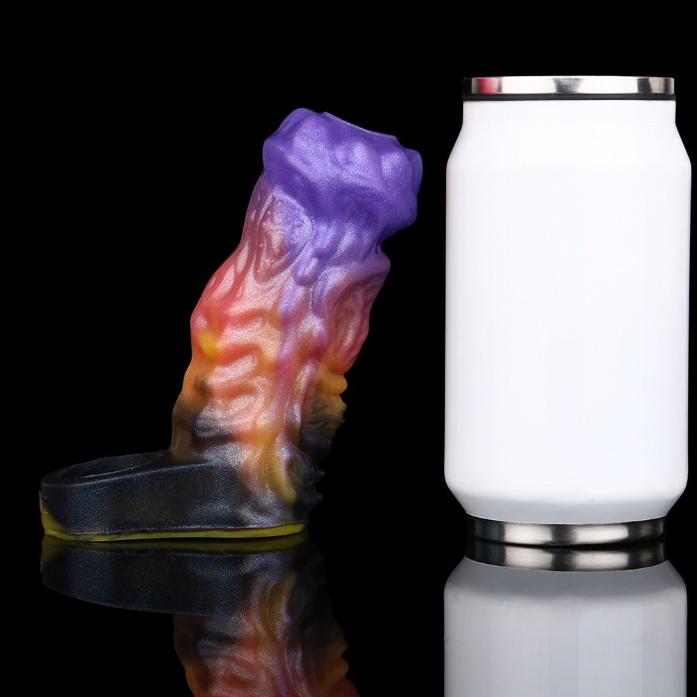 Biomorph Alien Penis Sleeve – Cosmic Glow Edition mit offener Eichel-Zone