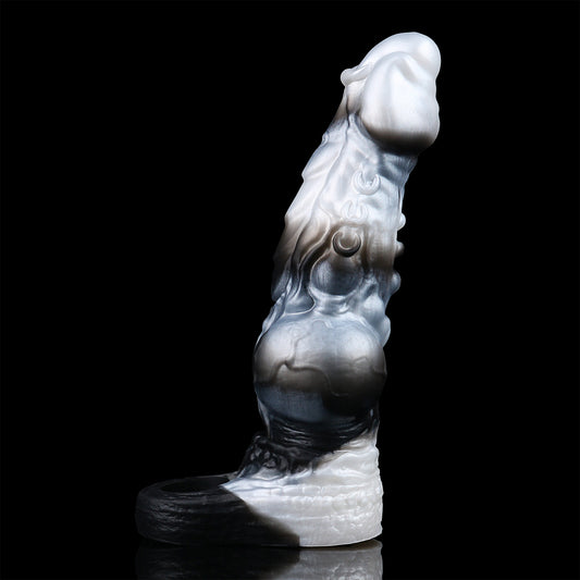Dragon Penis Sleeve Mondweiß – Schuppenpanzer, 10 Vibrationsmodi & Fernbedienung