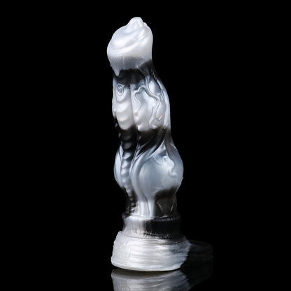 Alpha Werwolf Penis Sleeve: Vibrierender Extender mit Venen-Textur, Delay-Gurt & progressivem Innenkanal