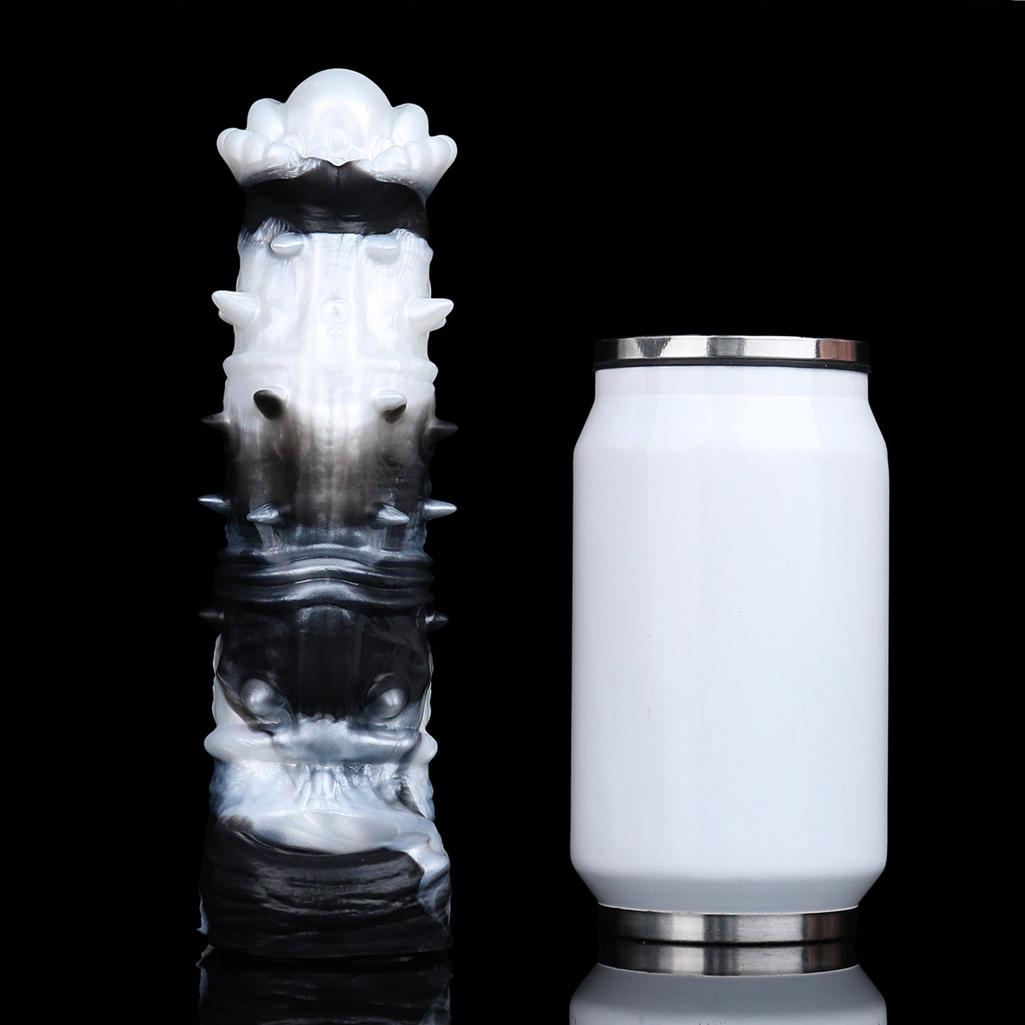 Realistischer Penis Sleeve im Pferde-Design – Dehnbare Silikon Penis-Hülle mit Noppen, Hoden-Schlaufe & 10 Vibrationsmodi für Paare