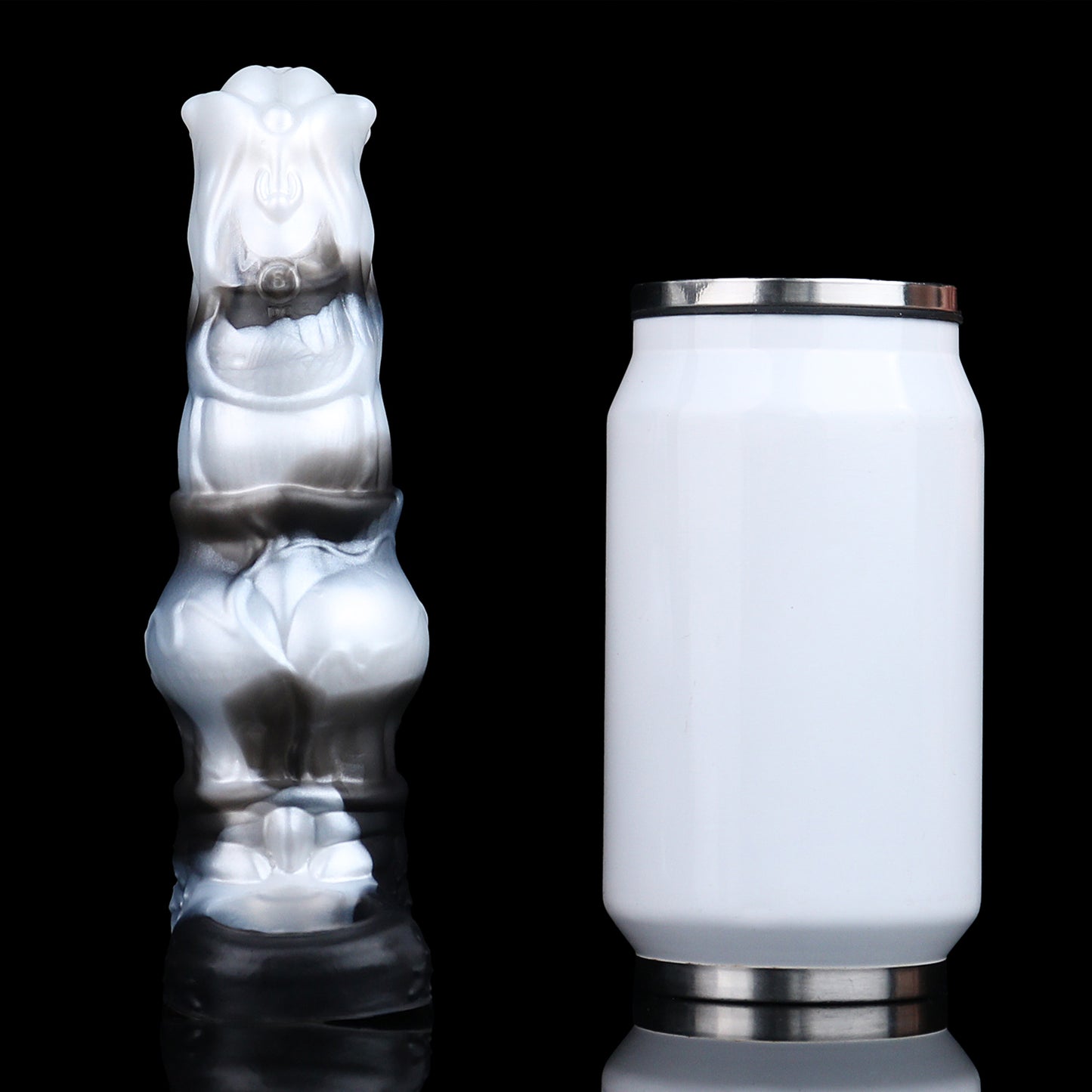 Horse Penis Sleeve Marmor – Pferdekopf-Design, Penis Extender, 10 Vibrationsmodi & Fernbedienung