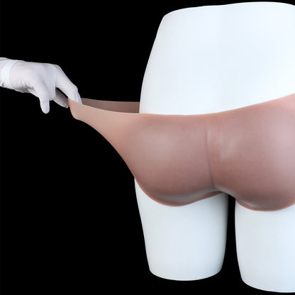 Realistischer Strap-On Dildo mit Hodensack & Slip – Hellhautton, Venenrelief & Platin-Silikon für Frauen, Paare & ED