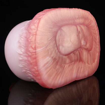 Fantasie Sexpuppen Torso – Perlrosa Riesenbrüste Masturbator aus Platin-Silikon