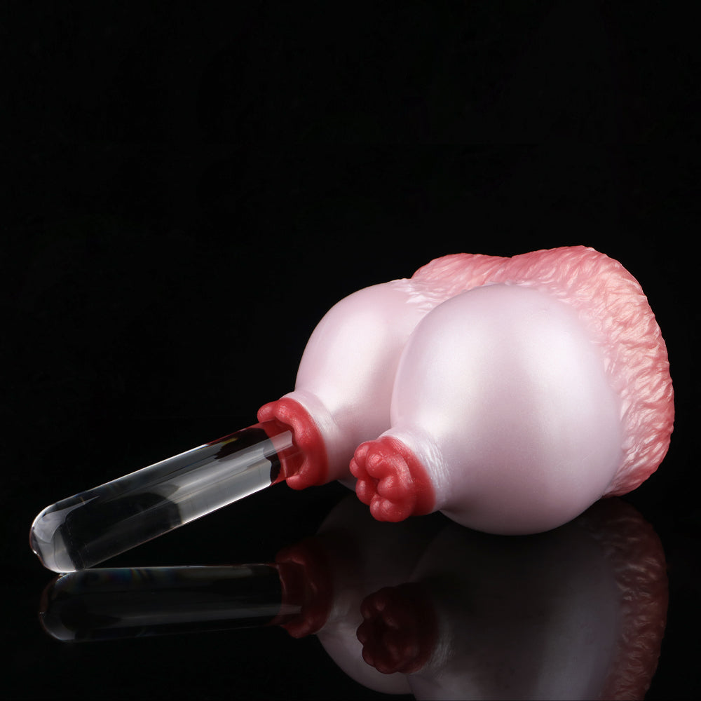 Fantasie Sexpuppen Torso – Perlrosa Riesenbrüste Masturbator aus Platin-Silikon