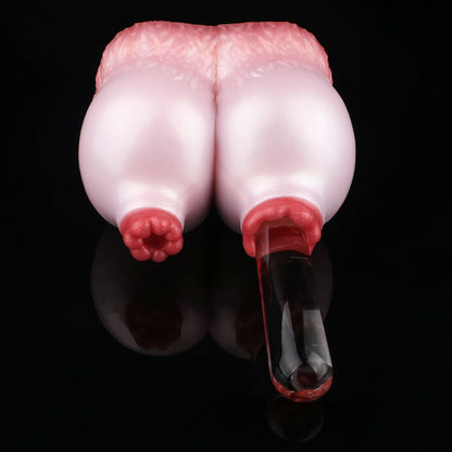 Fantasie Sexpuppen Torso – Perlrosa Riesenbrüste Masturbator aus Platin-Silikon