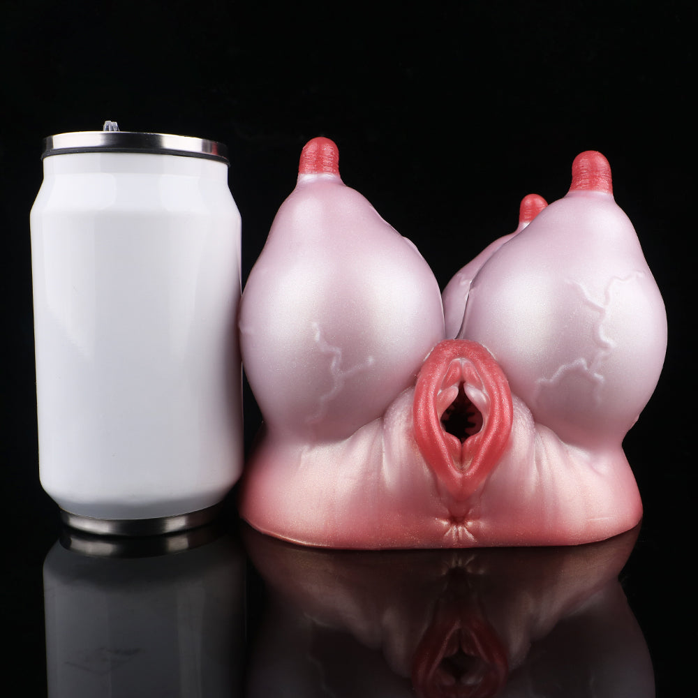 Sexpuppen Tier-Brust – Vier Brüste, Vaginakanal & Platin-Silikon