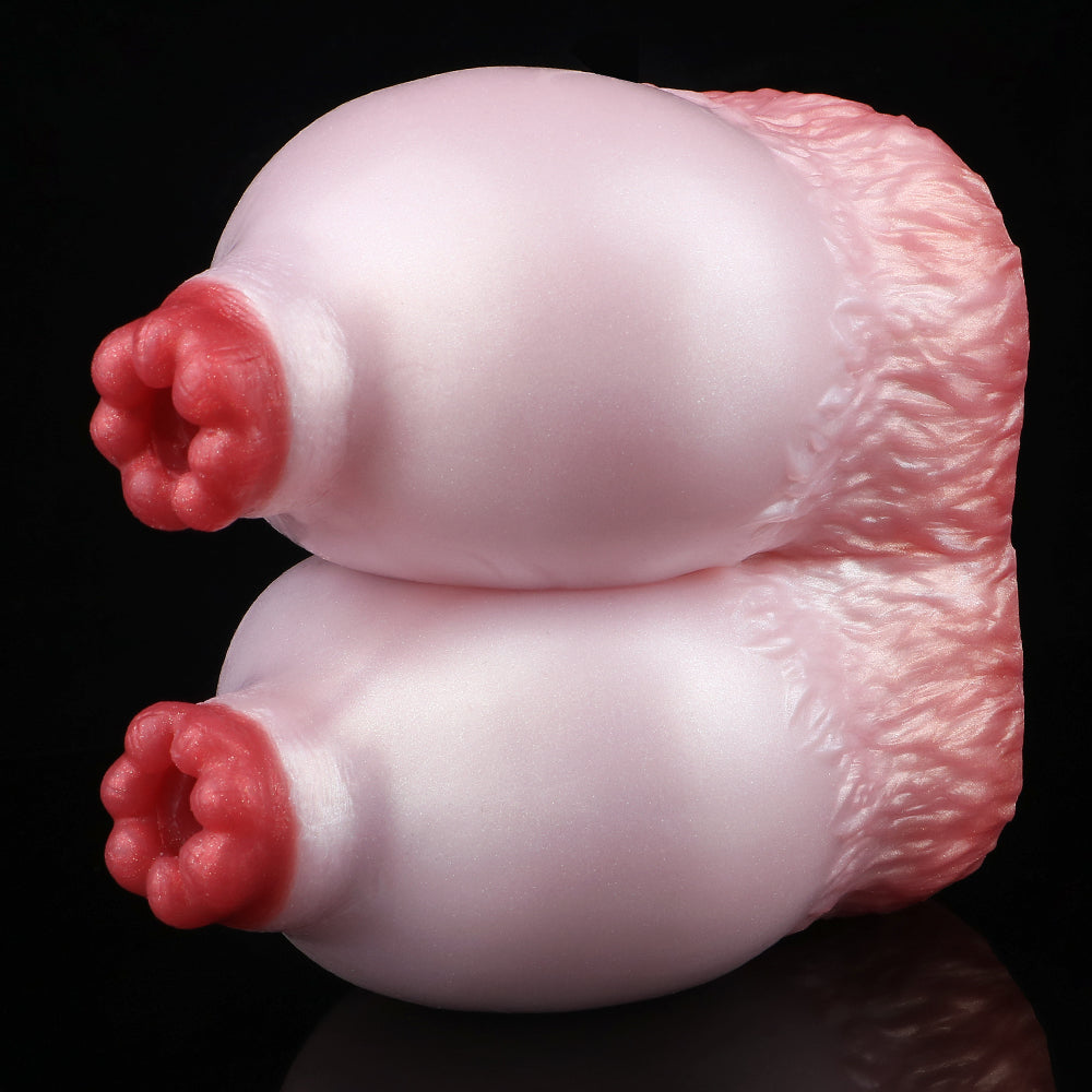 Fantasie Sexpuppen Torso – Perlrosa Riesenbrüste Masturbator aus Platin-Silikon