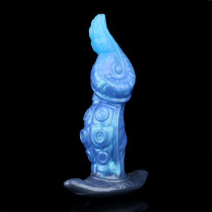 Tiefsee-Tentakel Strap-on Dildo | Platinum Silicone Fantasy Dildo mit Oktopus-Tentakel-Form