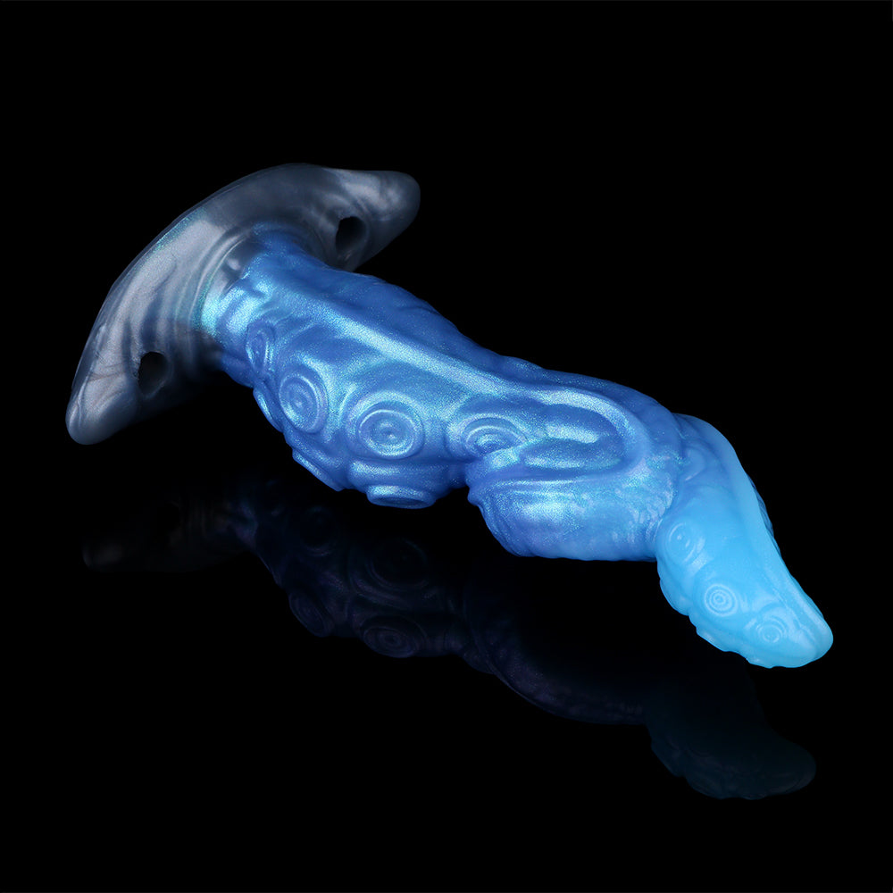 Tiefsee-Tentakel Strap-on Dildo | Platinum Silicone Fantasy Dildo mit Oktopus-Tentakel-Form