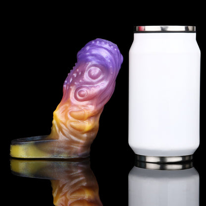 Eldritch Abyss Penis Sleeve – Biomorphes Alien-Design mit Delay-Hodenriemen & offener Spitze