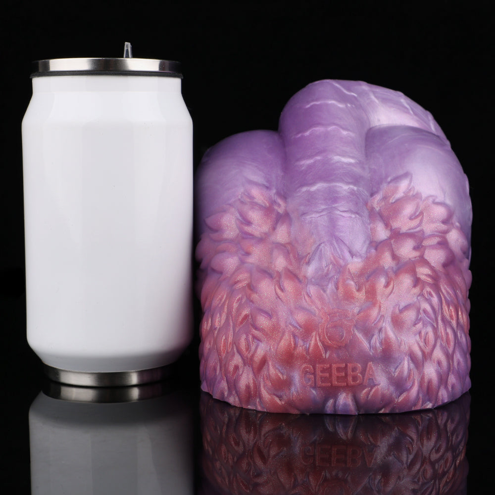 Bestien Masturbator Violett – Tentakel-Kanal & Kristallstab | Platin-Silikon
