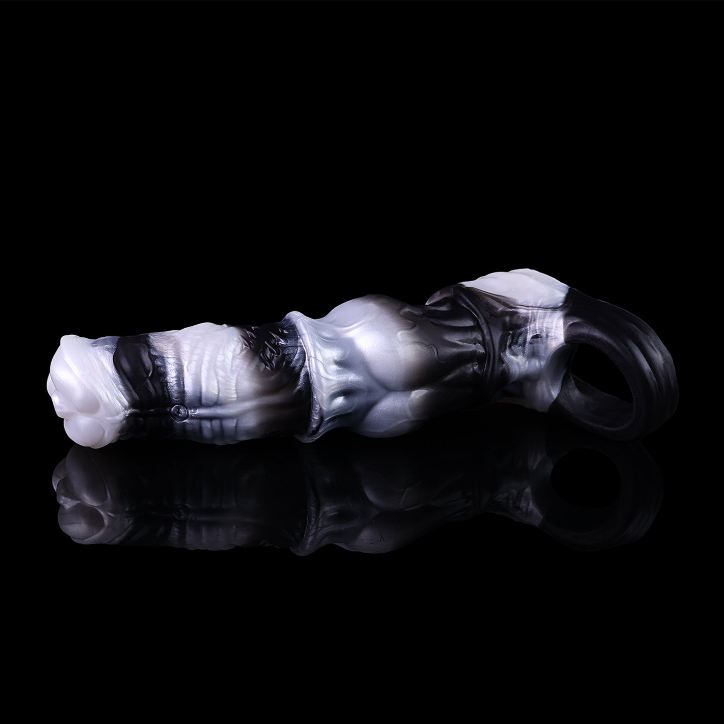 Penishtuelle Beast Eisweiß – Penis Extender, 10 Vibrationsmodi & Katzendämon-Fernbedienung