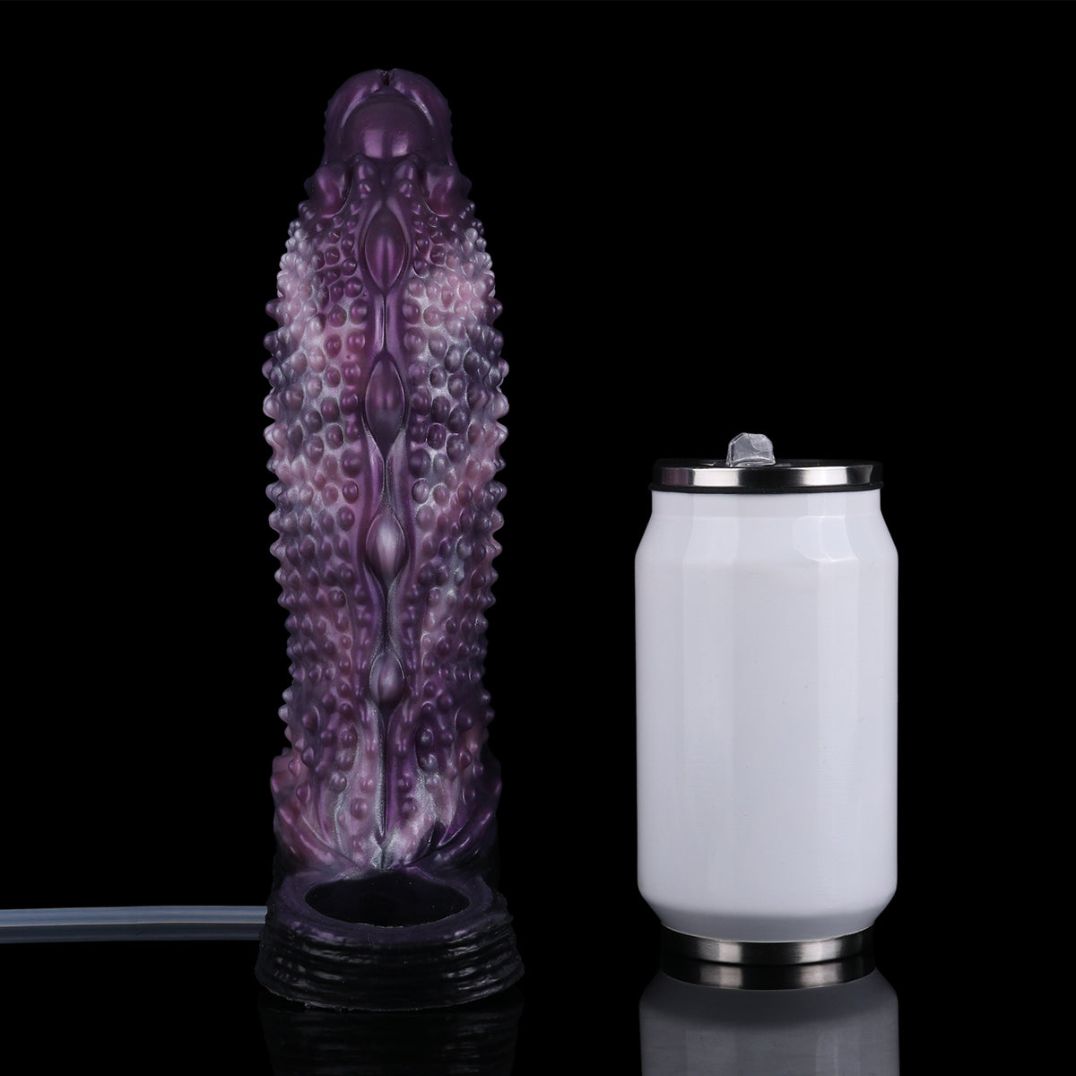 Penis Sleeve Alien – Violette Noppenhülle mit Spritzfunktion für Fantasy-Rollenspiele