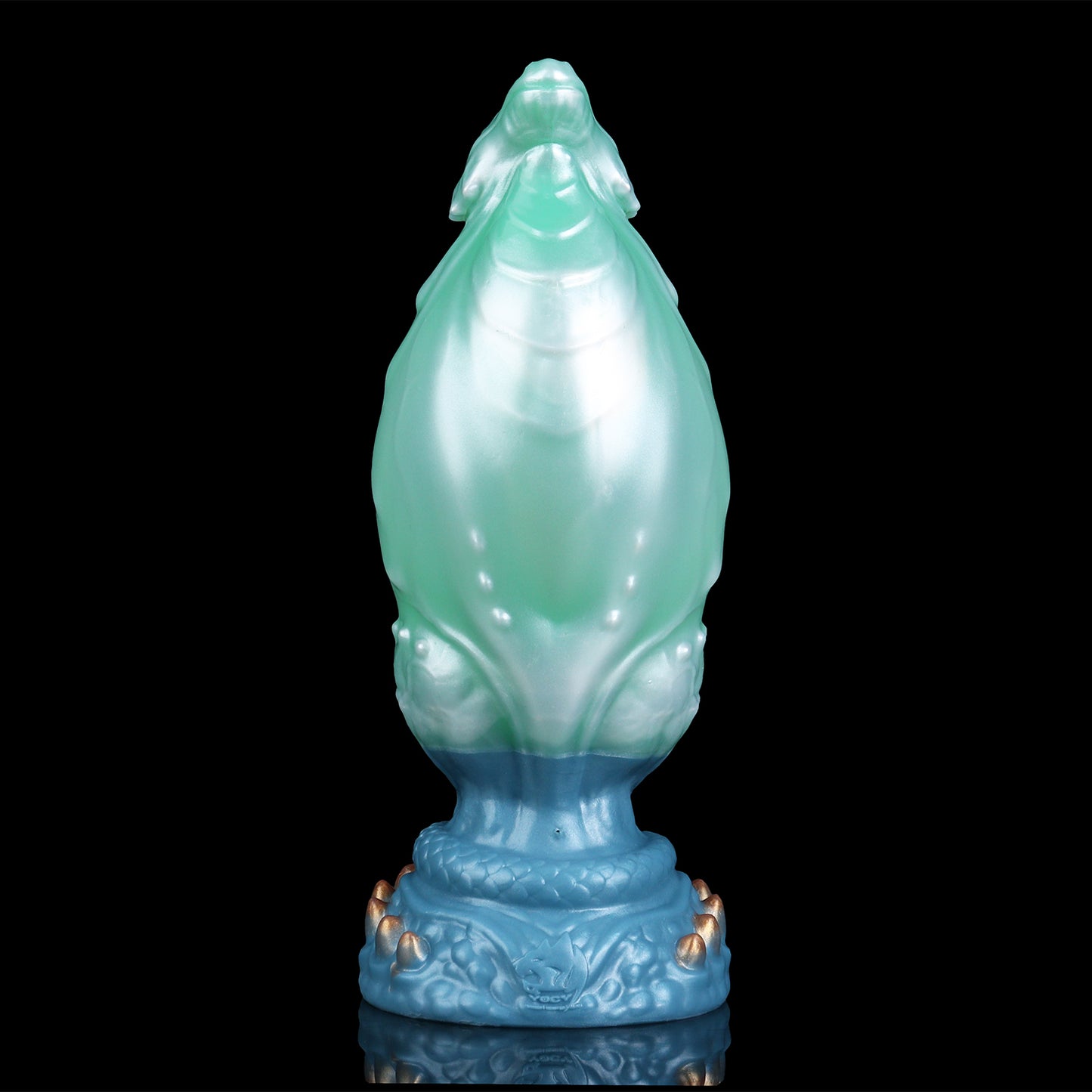 Mystical Ocean Dragon Dildo: Inflatable Fantasy Experience with Suction Cup & Color Gradient