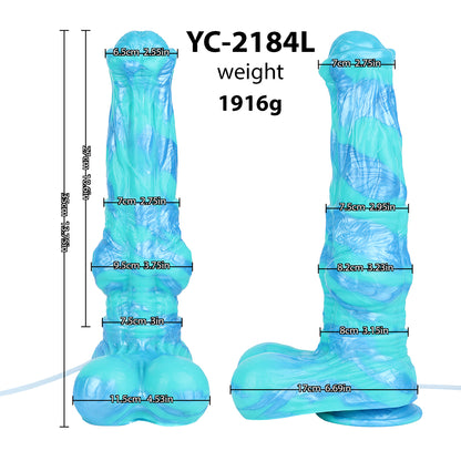 Erotisch Fantasy Dildo Eisblau – Squirting Edition | SilikonLust