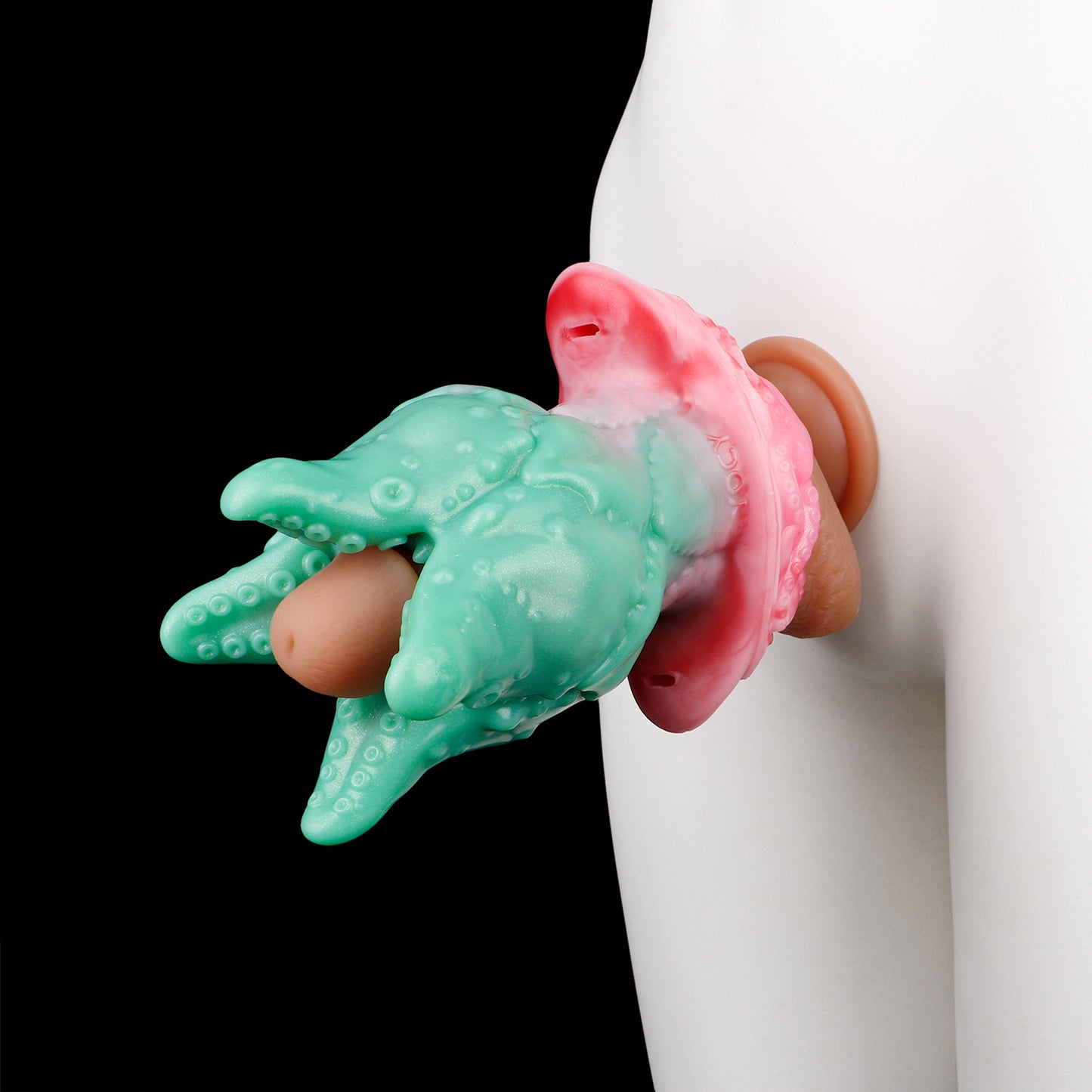 Mystische 2-in-1 Pocket Pussy & Butt Plug mit Pflanzen-Tentakel Design – Tragbarer Silikon Körpergurt für besondere Erlebnisse