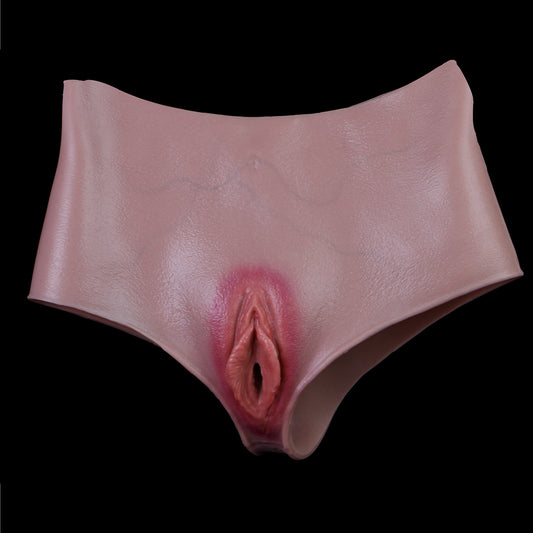 Lebensechte Silikon Pussy Panties für Femboys – Bequeme Crossdresser Boxershorts mit penetrierbarem Kanal & realistischer Optik