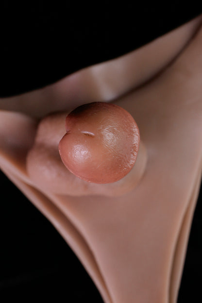 Strap-On Dildo mit Slip-Design – Realistischer Penis, Venenrelief & Platin-Silikon für Frauen, Paare & ED-Nutzer