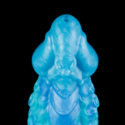 Squirt Dildo Eisblau – Fantasy-Schaft aus Platin-Silikon mit Ejakulationsfunktion | SilikonLust