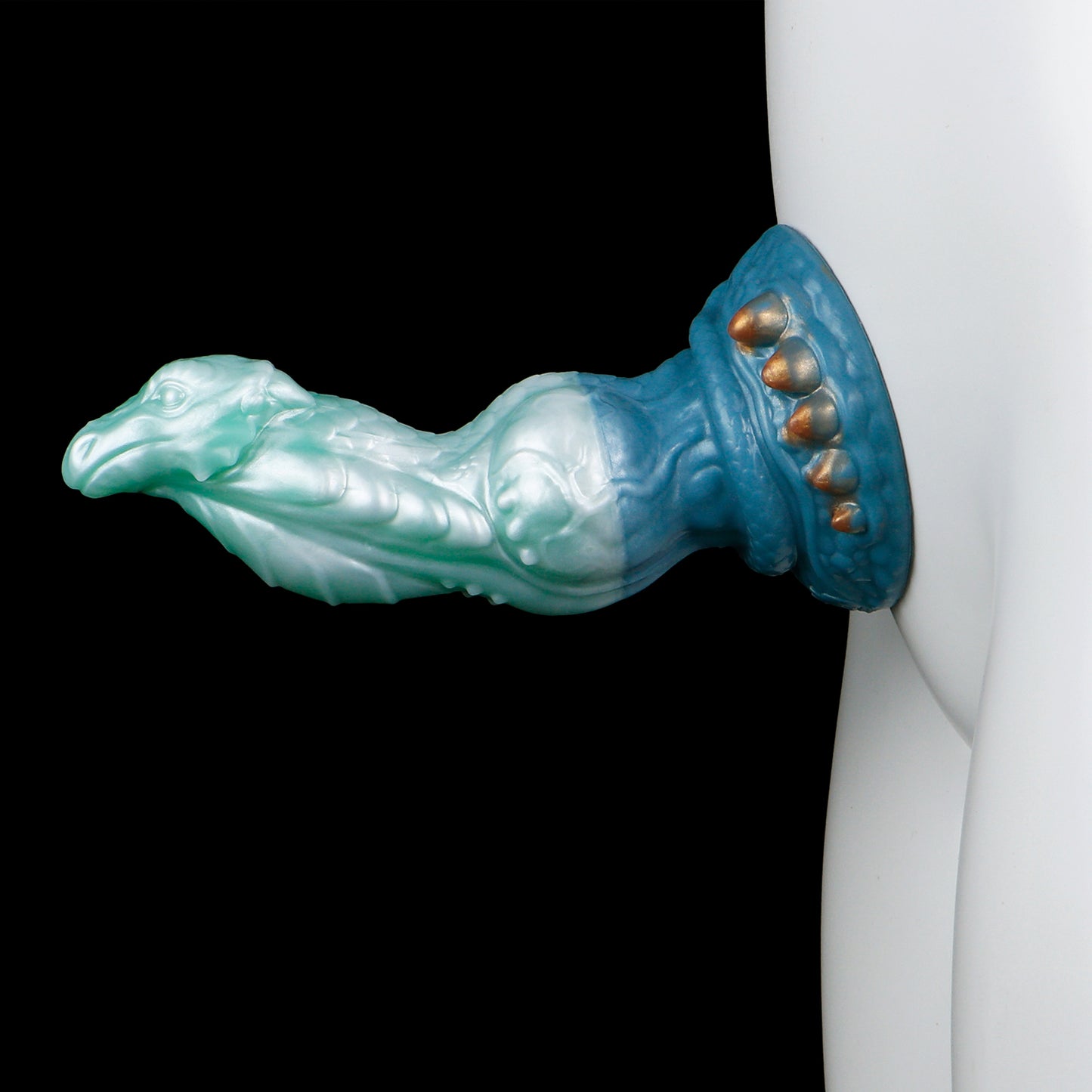Mystical Ocean Dragon Dildo: Inflatable Fantasy Experience with Suction Cup & Color Gradient