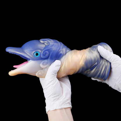 Deep Ocean Dolphin Masturbator – Pearl-Blue & Apricot Tenga Alternative for Orgasms
