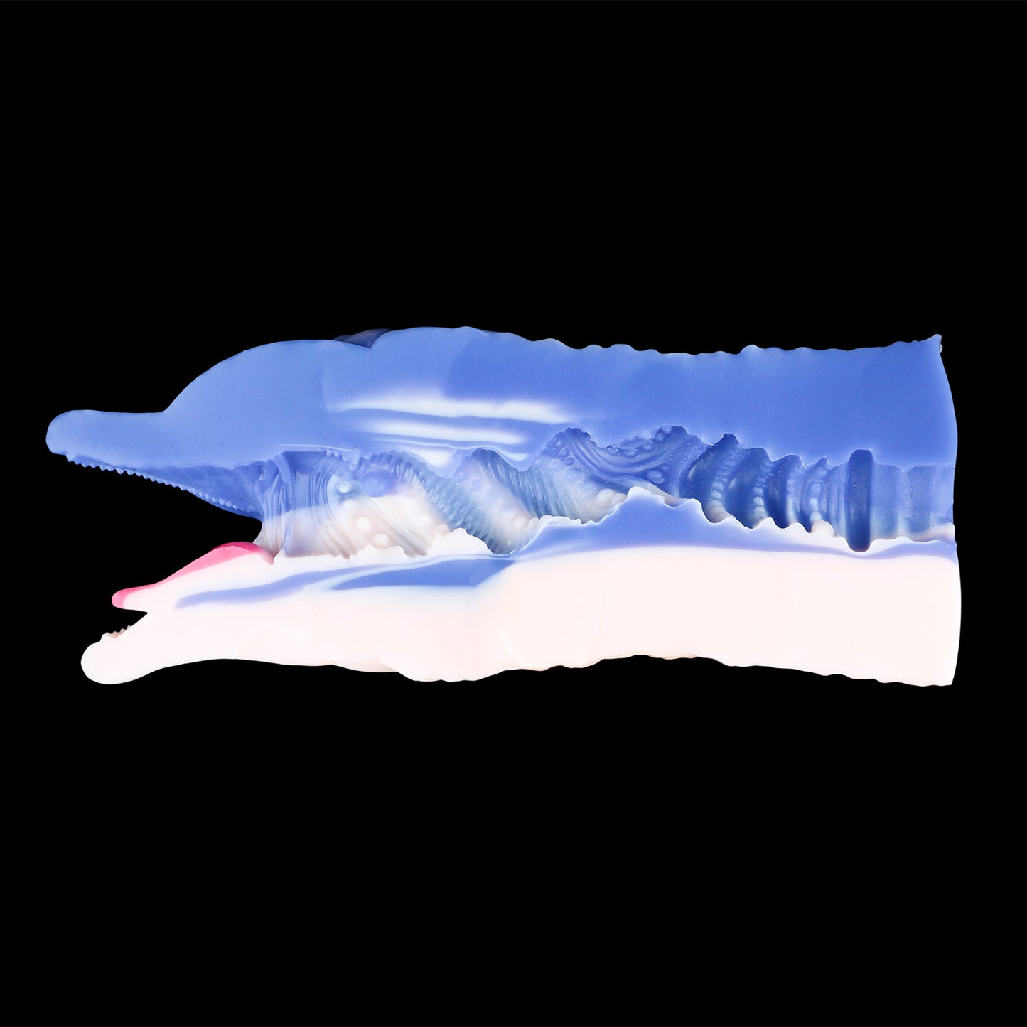 Deep Ocean Dolphin Masturbator – Pearl-Blue & Apricot Tenga Alternative for Orgasms