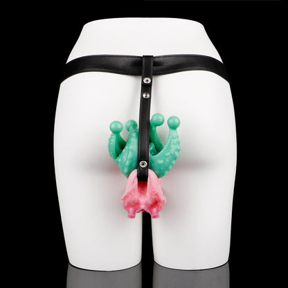 Exklusives 2-in-1 Alien-Pflanzen Toy: Tragbarer Tentakel Butt Plug & strukturierte Pocket Pussy für interaktive Fantasy-Spiele
