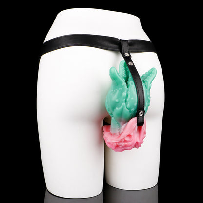 Mystische 2-in-1 Pocket Pussy & Butt Plug mit Pflanzen-Tentakel Design – Tragbarer Silikon Körpergurt für besondere Erlebnisse