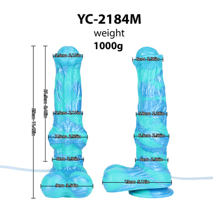 Erotisch Fantasy Dildo Eisblau – Squirting Edition | SilikonLust