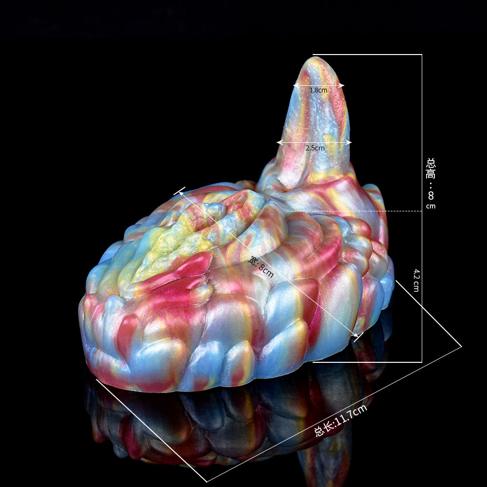 Vibrating Grinder | Platinum Silicone Sex Grinder Toy with 3D Muscle Ball Texture, Rhino Horn Tip & USB