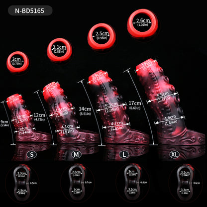 Tentacle Penis Sleeve - Alien Suction Cup Matrix & Spiral Inner Wall