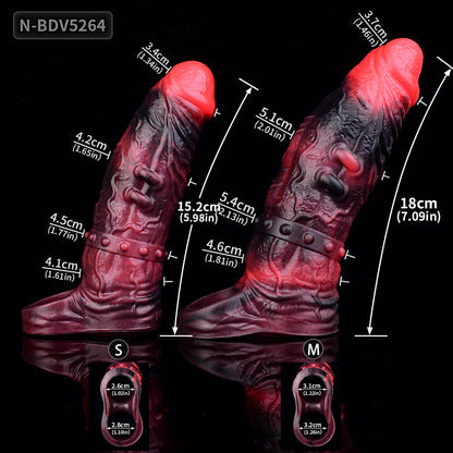 Vibrating Penis Sleeve – Fantasy Monster Sleeve with 10 Vibration Modes