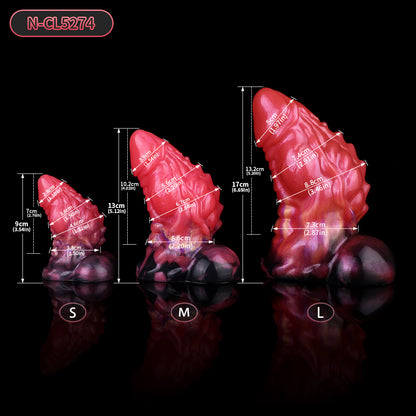 Anal Plug mit Stachelstruktur – Textured Silicone Dildo im Fantasy-Design