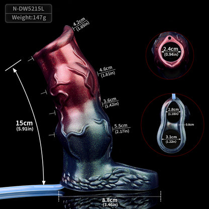 Penis Sleeve Blutrot-Schwarz – Venenrelief, Spritzfunktion & Größen M/L