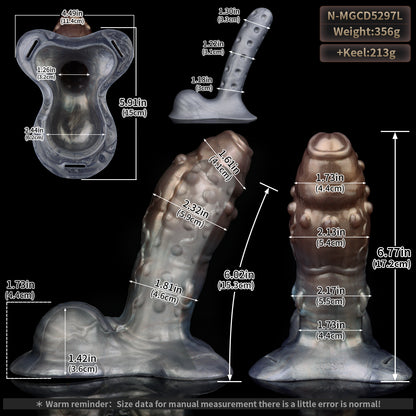 Pearlescent Contour Penis Sleeve - Full-Coverage Silicone Sleeve with Removable Support Core | SilikonLust