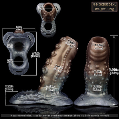 Premium Silikon Monster Tentakel Penishülle – Penis Extender für Männer mit Abenteuerlust