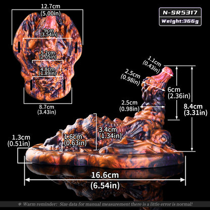 Mystic Lava – Drachen Grinding Toy mit Vibration & Ledergurt für Paare