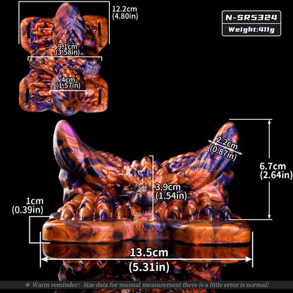 Wearable Drachen Sex Grinder – Magma-Lila Humping Toy