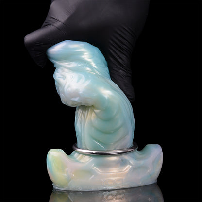 OpalGlow Alien Ovipositor: Premium Platinum Silicone Masturbator with Magical Chameleon Effect & Egg-Laying Function