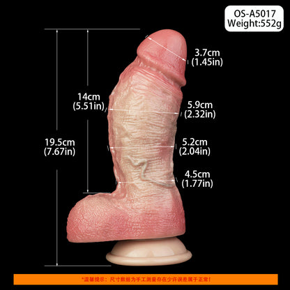 Premium Platin-Silikon Dildo mit Dual-Density – Dein Luxus-Toy für sinnliche Nächte