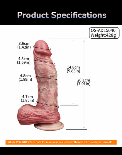 Realistic Dildo with Suction Cup – Fetish-Grade Liquid Silicone | SilikonLust
