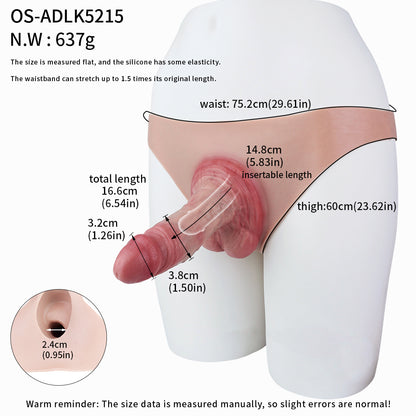 Single-Side Vein Sleeve Smoothing & Powerful – Raised Vein Penis Sleeve with Single Main Vein and Silicone Slip