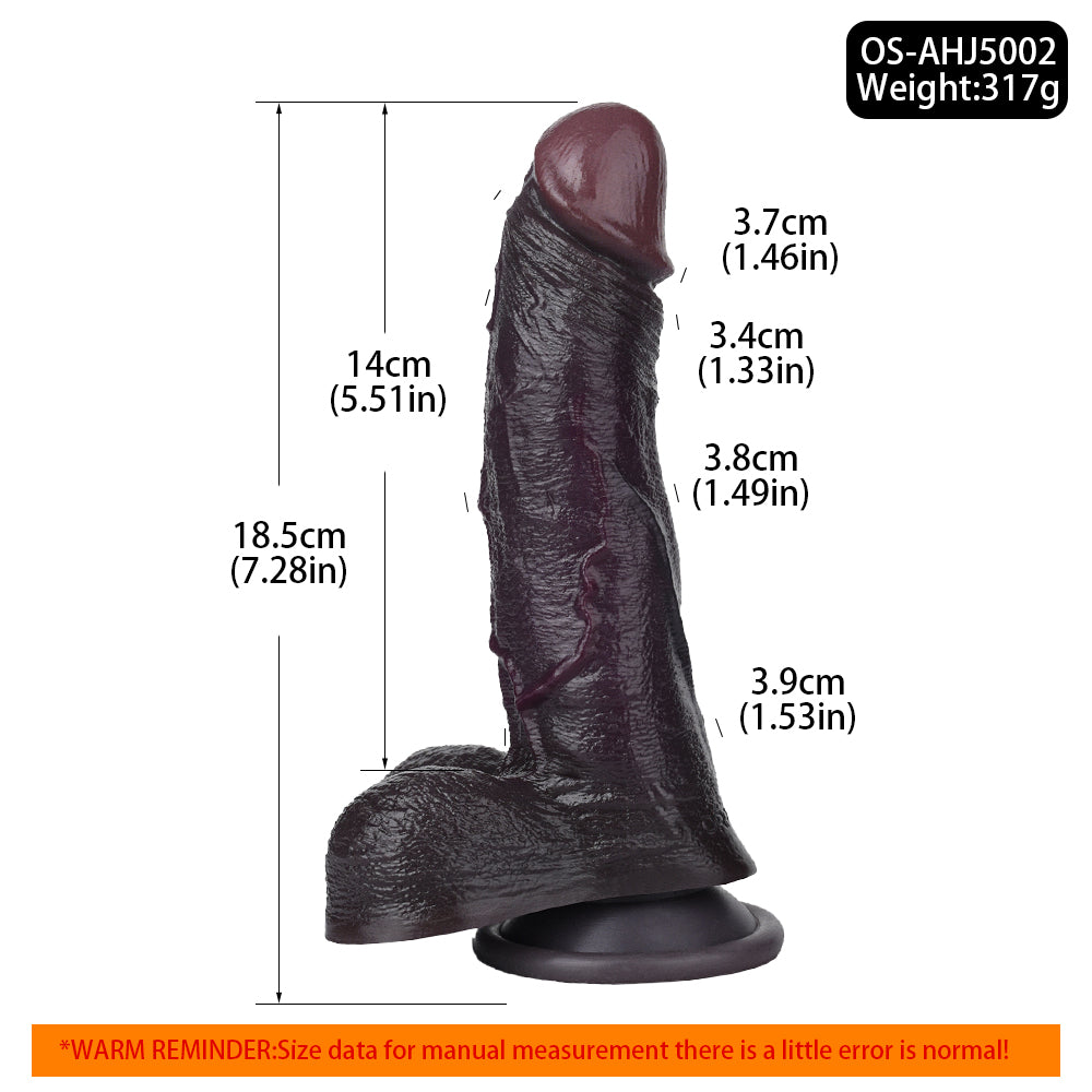 High-Quality Silicone Dildo - Sex BBW Designed for Women Seeking Stimulation