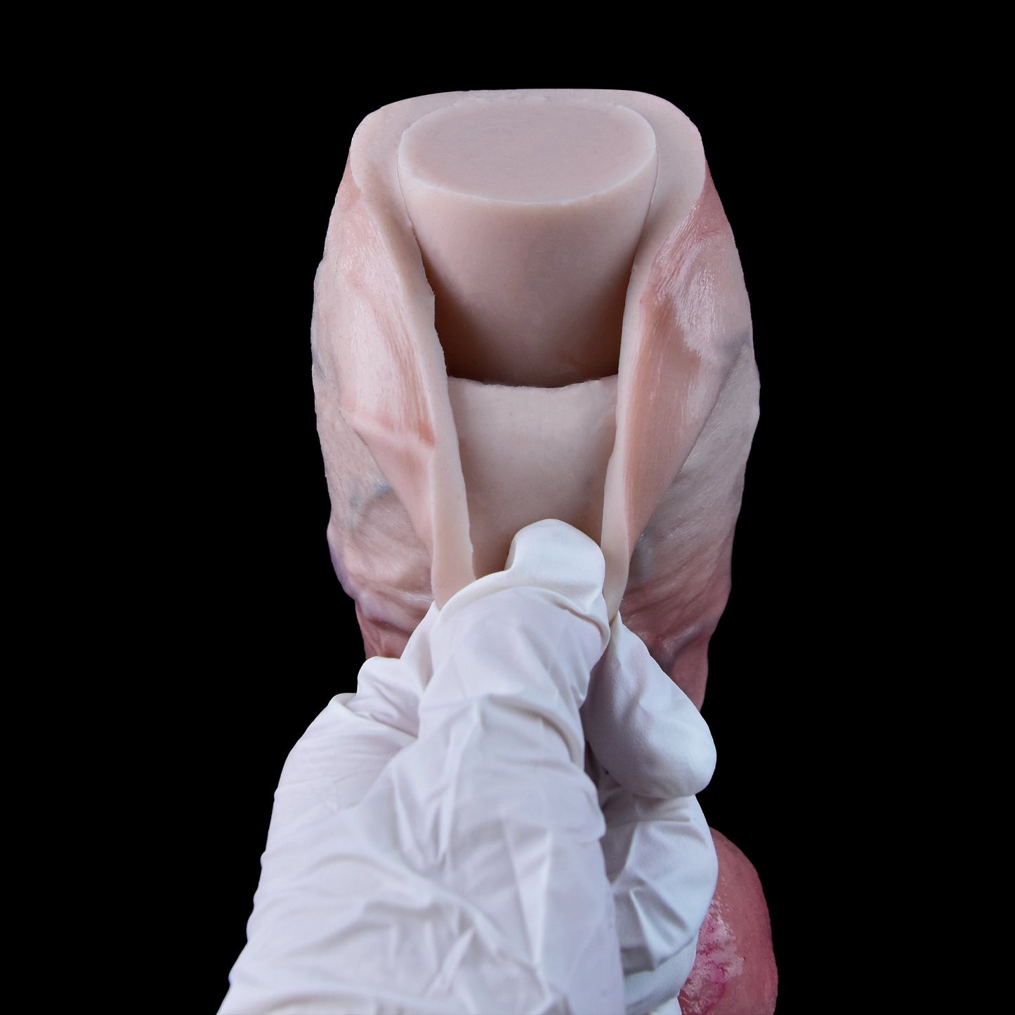 Premium Real Touch Dildo made of Platinum Liquid Silicone - Dual Layer Design for natural anatomy & comfort