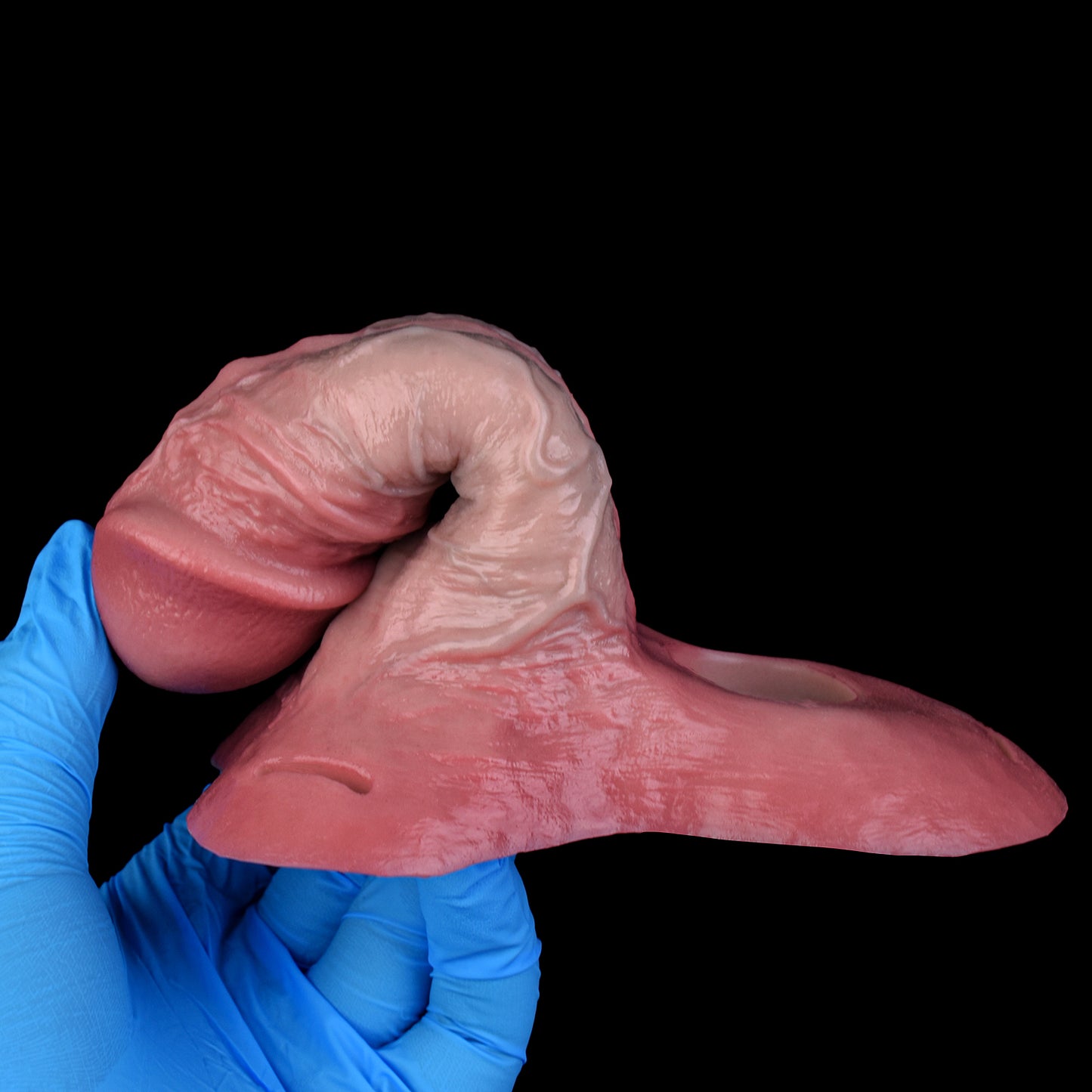 Realistic Hollow Cock Sleeve made of Liquid Silicone – Penis Extender with Stimulation Nubs for More Volume and Intensity