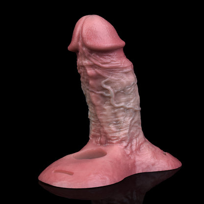 Realistic Hollow Cock Sleeve made of Liquid Silicone – Penis Extender with Stimulation Nubs for More Volume and Intensity